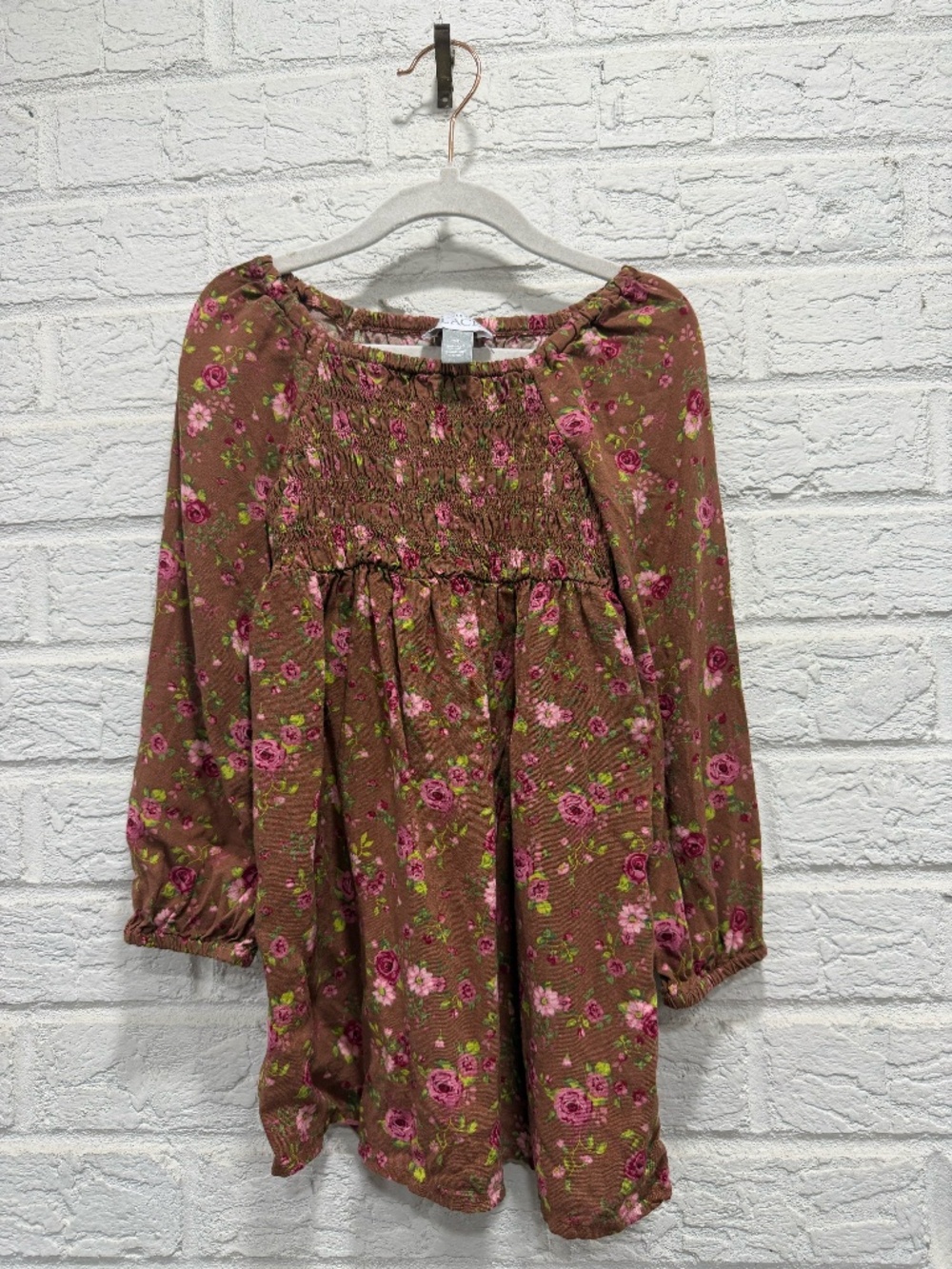 The Children's Place 3T Brown Floral Dress